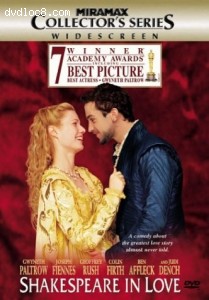 Shakespeare In Love: Special Edition Cover Shakespeare In Love: Special Edition Cover