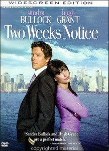 Two Weeks Notice (Widescreen) Cover Two Weeks Notice (Widescreen) Cover