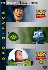 Disney Pixar DVD Three-Pack (Toy Story/A Bug's Life/Toy Story 2) Cover Disney Pixar DVD Three-Pack (Toy Story/A Bug's Life/Toy Story 2) Cover
