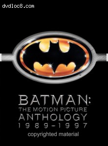 Batman - The Motion Picture Anthology Cover Batman - The Motion Picture Anthology Cover