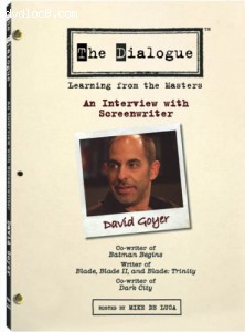 Dialogue - An Interview with Screenwriter David Goyer, The Cover