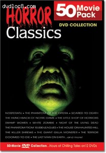 Horror Classics 50 Movie Pack Collection Cover