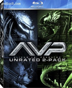 AVP - Alien vs. Predator / Aliens vs. Predator - Requiem (Unrated Two-Pack) [Blu-ray] Cover