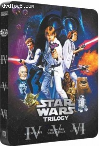 Star Wars Trilogy DVD with Exclusive Best Buy Tin (original theatrical and 2004 releases) - Widescreen Cover