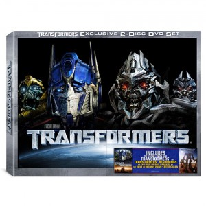 Transformers (Widescreen Edition w/Bonus Movie Prequel &quot;Transformers Beginnings&quot; DVD - Wal-Mart Exclusive) Cover