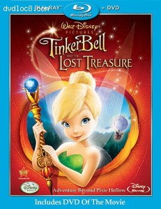 Tinker Bell &amp; Lost the Treasure (Two Disc + BD Live) [Blu-ray] Cover