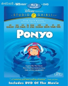 Ponyo - 2 Disc (Blu-ray + DVD) [Blu-ray] Cover