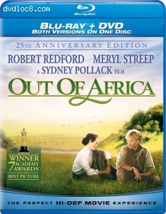 Out of Africa: 25th Anniversary (Blu-ray/DVD Combo) Cover