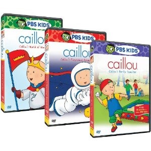 Caillou: World of Wonder/Playschool Adventures/Family Favorites (3 DVD Set) Cover