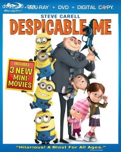 Despicable Me (Three-Disc Blu-ray/DVD Combo + Digital Copy) Cover