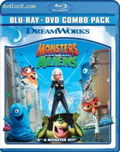 Monsters vs Aliens (Two-Disc Blu-ray/DVD Combo) Cover