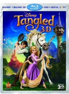 Tangled (Four-Disc Combo: Blu-ray 3D/Blu-ray/DVD/Digital Copy) Cover