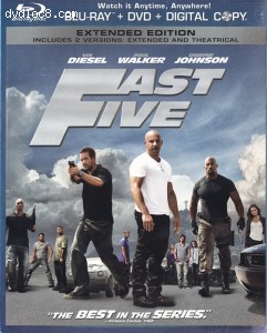 Fast Five (Two-Disc DVD/Blu-ray Combo + Digital Copy in DVD Packaging) Cover