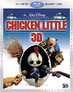 Chicken Little 3D (Three-Disc Combo: Blu-ray 3D/Blu-ray/DVD) Cover