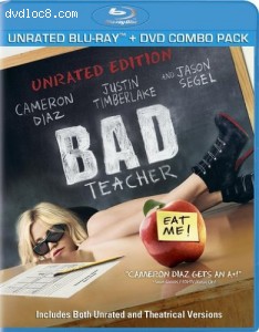 Bad Teacher (Unrated) (Two-Disc Blu-ray/DVD Combo) Cover