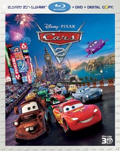 Cars 2 (Five-Disc Combo: Blu-ray 3D / Blu-ray / DVD / Digital Copy)