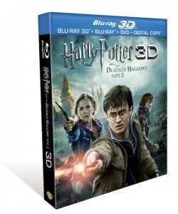 Harry Potter and the Deathly Hallows, Part 2 (4 Disc Blu-ray + DVD + Digital Copy +3D) Cover