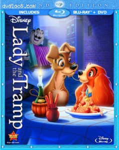 Lady and the Tramp (Diamond Edition Two-Disc Blu-ray/DVD Combo in Blu-ray Packaging) Cover