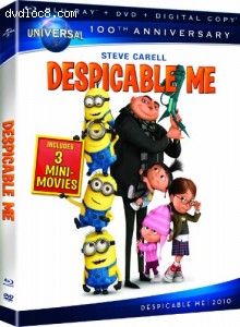 Despicable Me [Blu-ray + DVD + Digital Copy] (Universal's 100th Anniversary) Cover