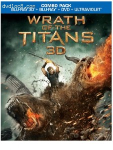 Wrath of the Titans (3D Blu-ray + Blu-ray + DVD +UltraViolet Combo Pack) Cover