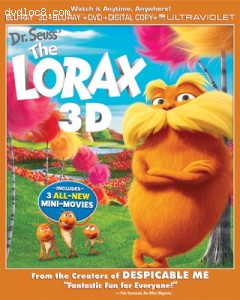 Dr. Seuss' The Lorax (Blu-ray 3D/Blu-ray/DVD Combo + Digital &amp; UltraViolet Copies) Cover