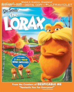 Dr. Seuss' The Lorax Combo Pack (Two Discs: Blu-ray + DVD + Digital Copy + UltraViolet) Cover