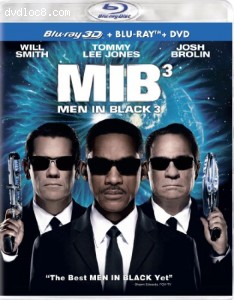 Men in Black 3 (Three Disc Combo: Blu-ray 3D / Blu-ray / DVD + UltraViolet Digital Copy) Cover
