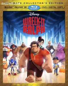 Wreck It Ralph (Four-Disc Combo: Blu-ray 3D/Blu-ray/DVD + Digital Copy) Cover