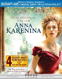 Anna Karenina (Two-Disc Combo Pack: Blu-ray + DVD + Digital Copy + UltraViolet) Cover