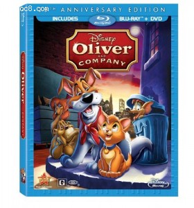 Oliver &amp; Company: 25th Anniversary Edition (Blu-ray/ DVD Combo Pack) Cover