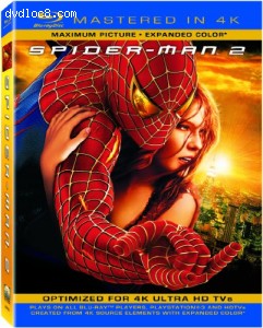 Spider-Man 2 (Mastered in 4K) (Single-Disc Blu-ray + Ultra Violet Digital Copy) Cover