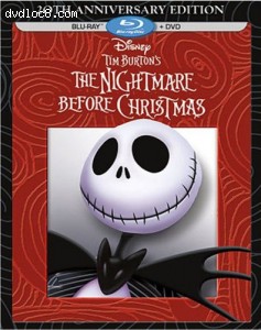 Tim Burton's The Nightmare Before Christmas - 20th Anniversary Edition (Blu-ray / DVD Combo Pack) Cover
