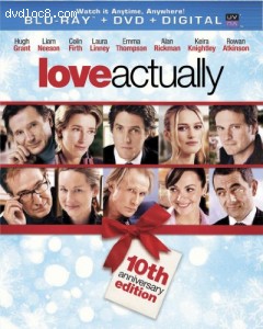 Love Actually (Blu-ray + DVD + Digital Copy + UltraViolet + Collectible Ornament) Cover