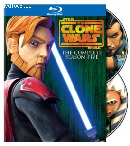 Star Wars: The Clone Wars - The Complete Season Five [Blu-ray] Cover