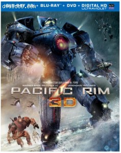 Pacific Rim (Blu-ray 3D + Blu-ray + DVD + UltraViolet Combo Pack) Cover