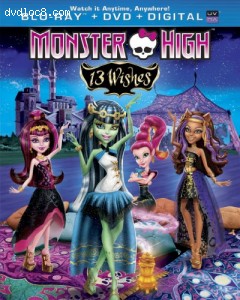 Monster High: 13 Wishes (Blu-ray + DVD + Digital Copy + UltraViolet) Cover