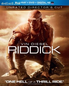Riddick (Blu-ray + DVD + Digital HD with UltraViolet) Cover