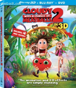Cloudy with a Chance of Meatballs 2 (Two-Disc Combo: Blu-ray 3D / DVD + UltraViolet Digital Copy)