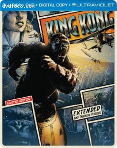 King Kong (Steelbook) (Blu-ray + DVD + DIGITAL with UltraViolet) Cover