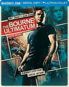 The Bourne Ultimatum (Steelbook) (Blu-ray + DVD + DIGITAL with UltraViolet) Cover