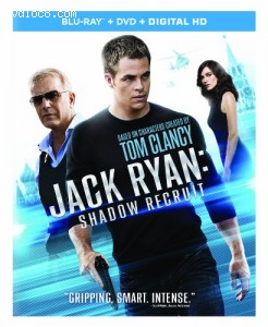 Jack Ryan: Shadow Recruit (Blu-ray + DVD + Digital HD) Cover