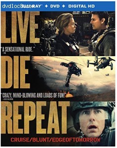 Live Die Repeat: Edge of Tomorrow (Blu-ray + DVD + Digital HD UltraViolet Combo Pack) Cover