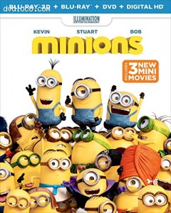 Minions (Blu-ray 3D + Blu-ray + DVD + DIGITAL HD) Cover