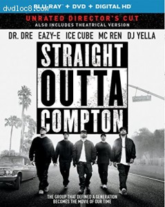 Straight Outta Compton (Blu-ray + DVD + DIGITAL HD with Ultraviolet) Cover