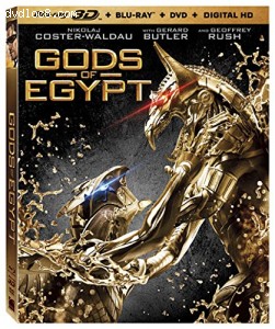Gods Of Egypt [Bluray 3D + Bluray + DVD + Digital HD] [Blu-ray] Cover