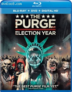 The Purge: Election Year (Blu-ray + DVD + Digital HD) Cover