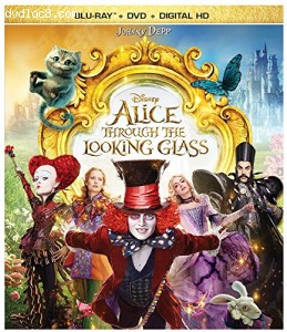 Alice Through the Looking Glass (BD + DVD + Digital HD) [Blu-ray] Cover