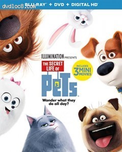Secret Life of Pets, The [Blu-ray + DVD + Digital HD] Cover