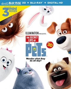 The Secret Life of Pets [Blu-ray 3D + Blu-ray + Digital HD] Cover