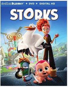 Storks [Blu-ray + DVD + Digital HD] Cover